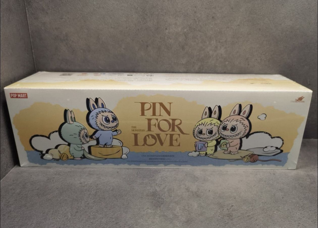 THE MONSTERS Pin for Love Series-Vinyl Plush Pendant Blind Box (A-M)