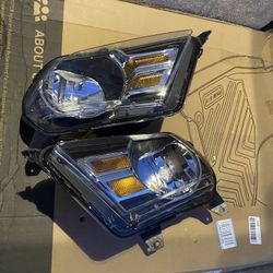 Headlight Compatible with 2010-2014 Ford Mustang Headlights Assembly Pair for 2010 2011 2012 2013 2014 Ford Mustang Headlamp Replacement