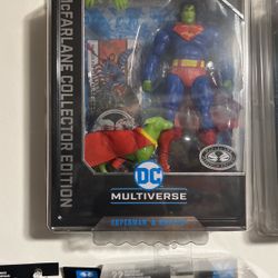Mcfarlan Collectors Platinum Super Man & Krypto With Protective Case