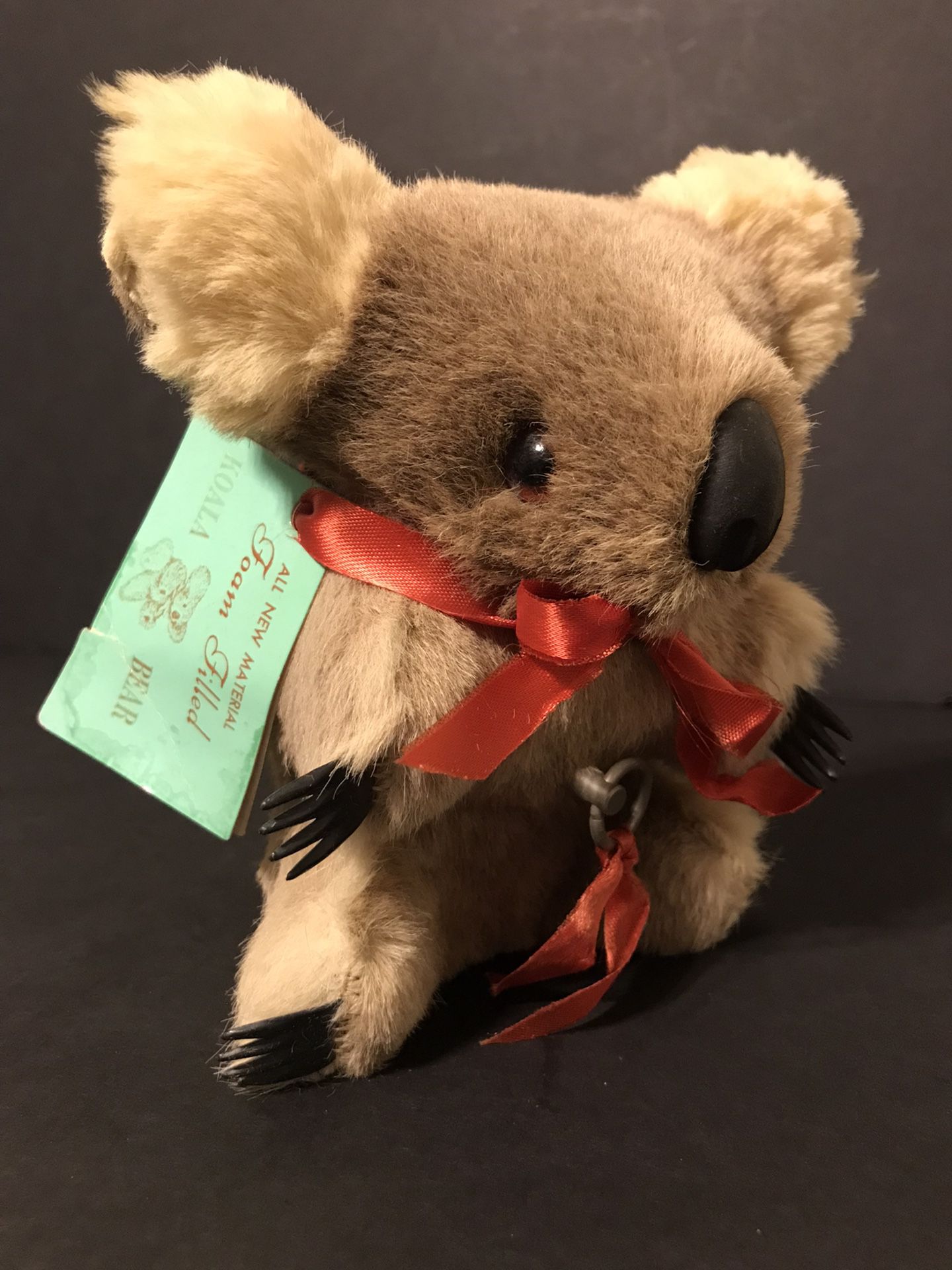 Vintage Australian Koala Bear Wind Up Musical Toy Animal Made in Australia NWT