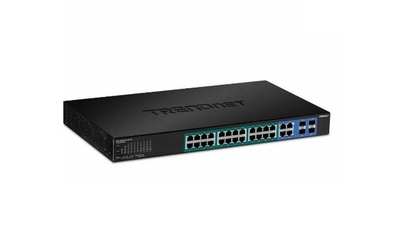 TRENDnet TPE-2840WS 28-Port Gigabit Web Smart PoE+ Switch, 56Gbps