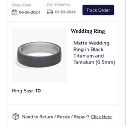 Men’s Wedding Band - Size 10