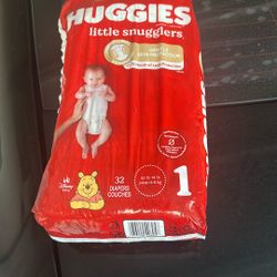 Huggies Size 1 32 Diapers 