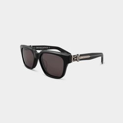 Chrome heart sun glasses