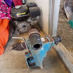 Gas powered water pump transfer or motor for go kart