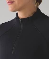 Lululemon Half Zip Black Jacket Cropped Size 4