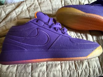 Mens Nike Book Purple Canvas Sneakers Size 8.5