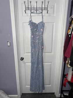 Prom Dress, Blue, Sparkly