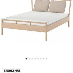 Bjorksnas queen bed frame