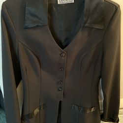 Ladies tuxedo vest and jacket