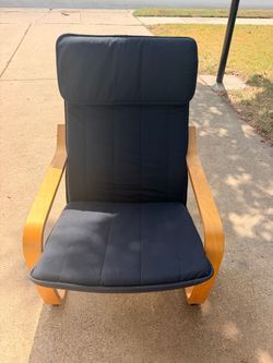 Armchair with blue Cushion