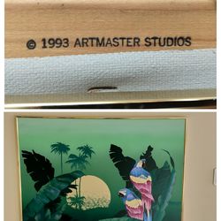 Vintage 1993 Art Master Studios (Similar to the 1970s Vanguard Studios Started by Lee Reynolds) Colorful Oil On Canvas