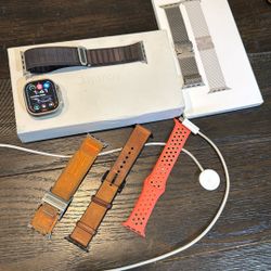 Apple Watch Ultra W/ Official Apple Titanium Band, And More