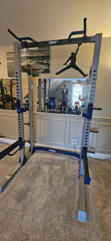 Half Rack And Bench Press