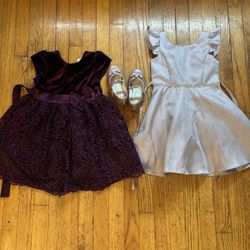 Girls Party Dresses & Shoes 