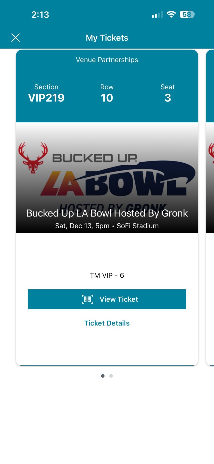 La Bowl VIP Tickets