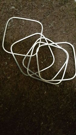 5 silver color bangles. Not silver