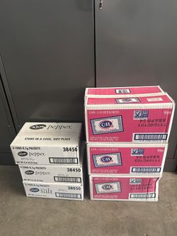 9,000 Count Restaurant Condiment Packets – C&H Sugar, n’JOY Salt & Pepper – Bulk Lot