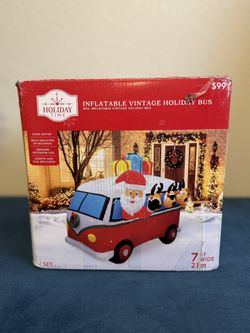 Inflatable Holiday Vintage Bus
