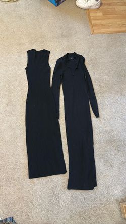 Dresses Long Wool Noodles size S black color set of 2