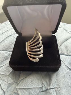 925 silver fan ring