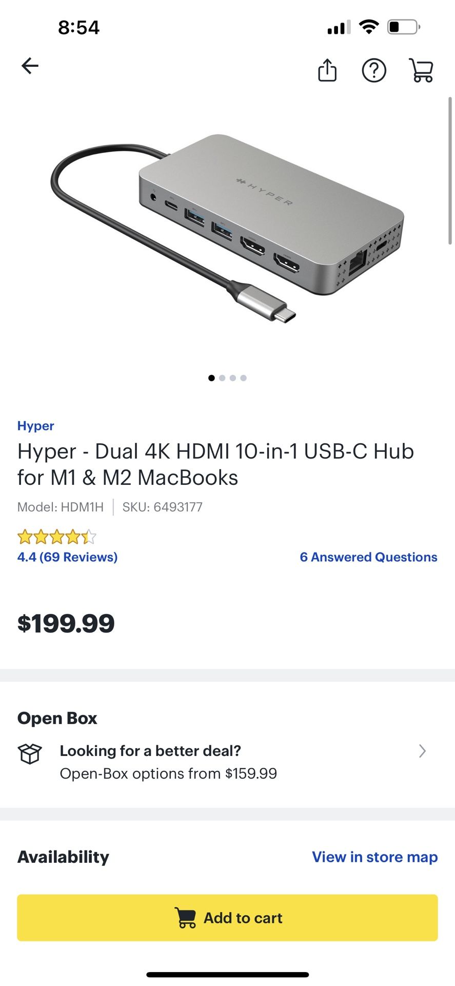 Hyper Drive Docking Station Hdmi 4k Mac Windows