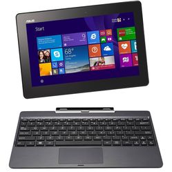 ASUS T100TAF-C1-GR Laptop (Windows 8.1, Intel Bay Trail-T Z3735F 1.33GH, 10.1" LED-lit Screen, Storage: 64 GB, RAM: 2 GB) Grey