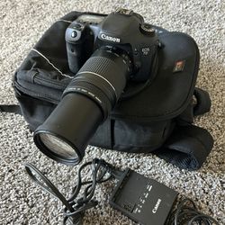 Mint Condition Canon 7D with Crystal Clear Lenses and Bag