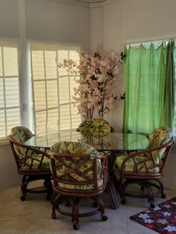 5-piece rattan dining set