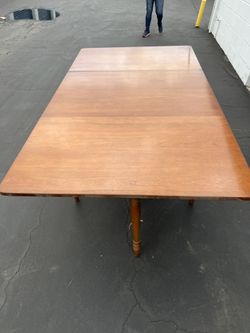 Antique Drop Leaf Table, Wood Furniture, dining table, gate leg harvest table, farmhouse kitchen table, solid wood