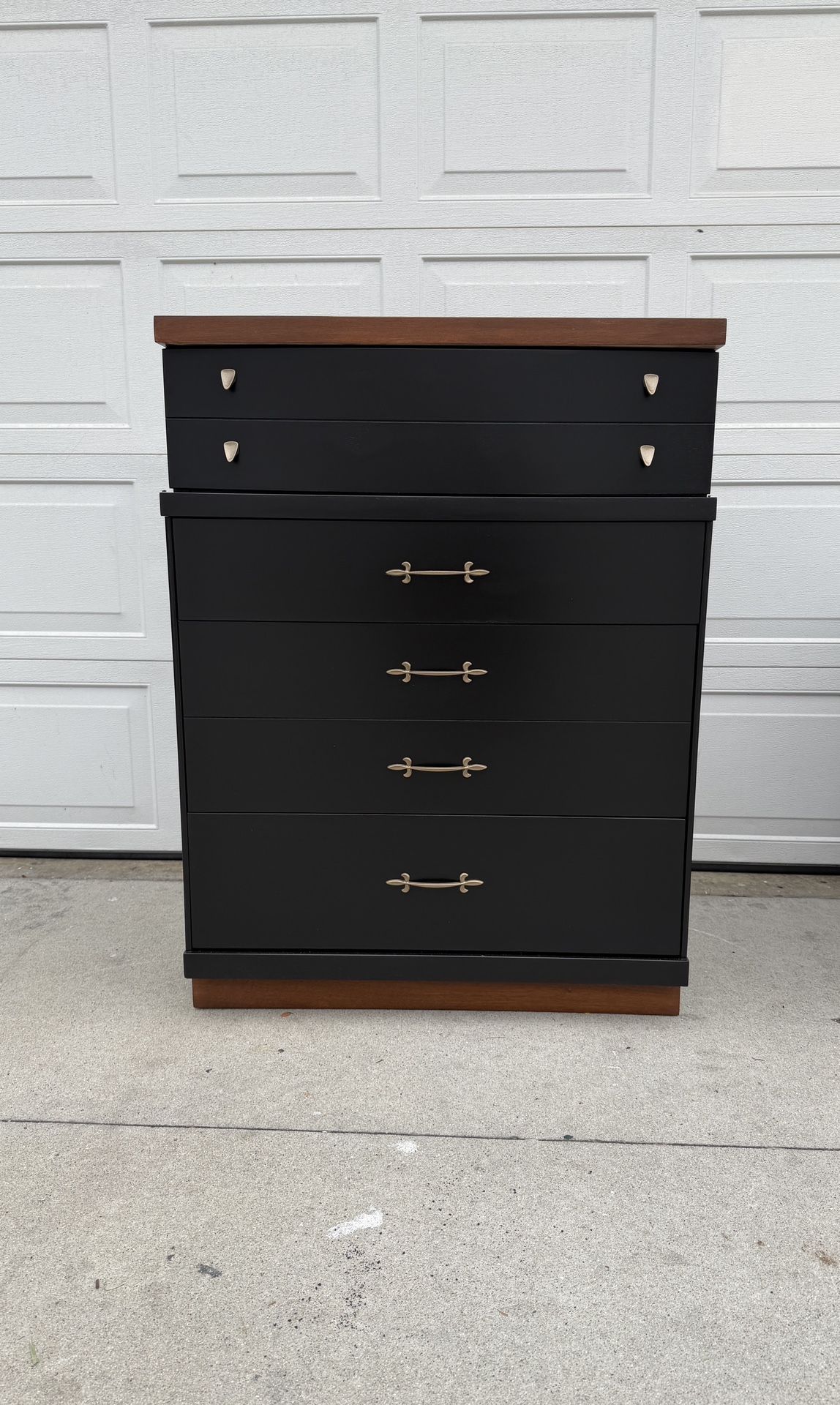 Mid Century Modern Dresser MCM Bassett Furniture Just Refinished