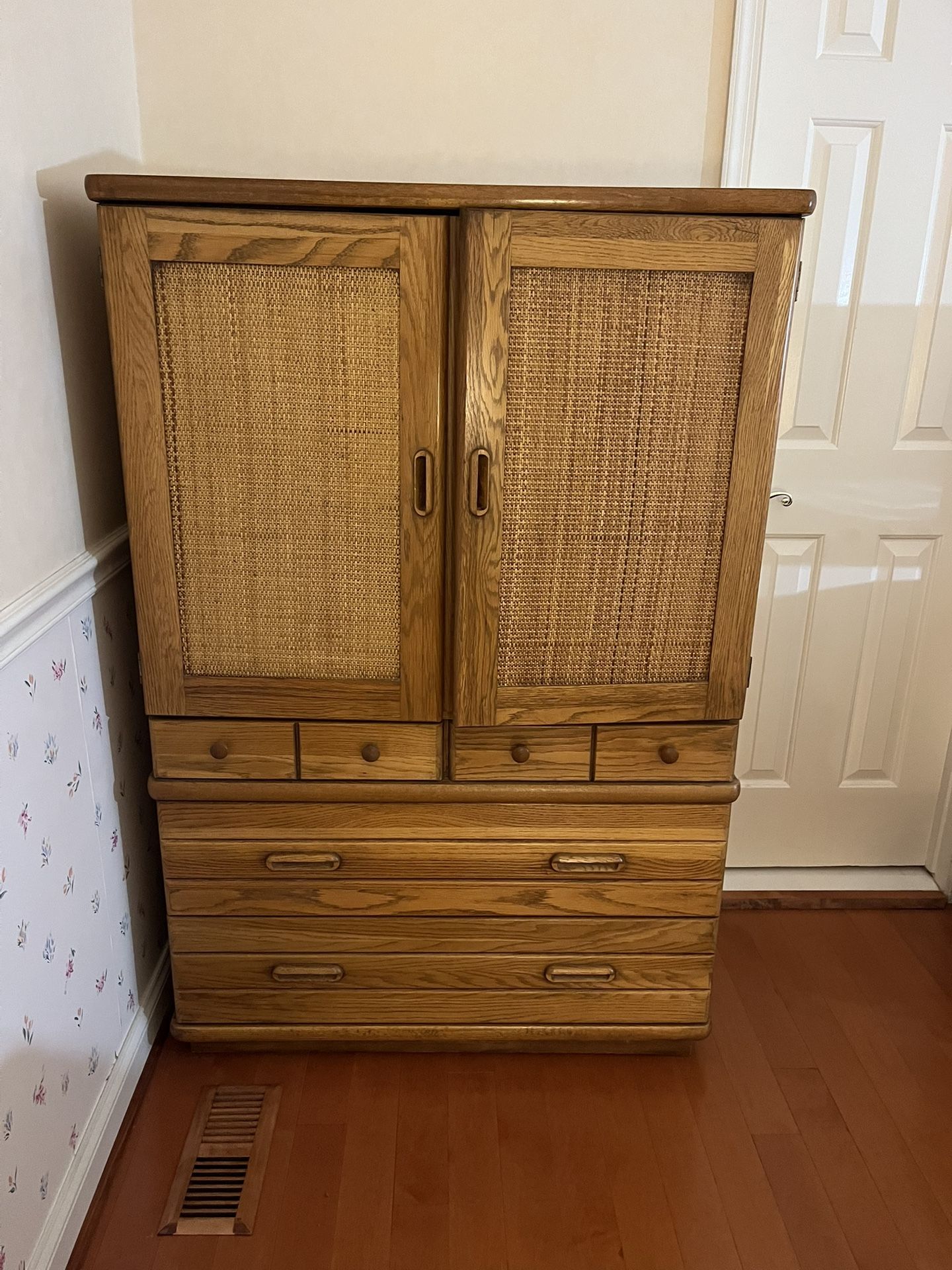 Complete Real OAK furniture Set With Mirrors And Head Board