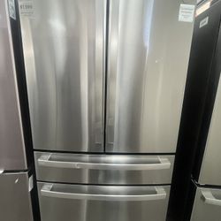 GE Profile 4 Door Counter Depth Refrigerator With One Year Warranty 