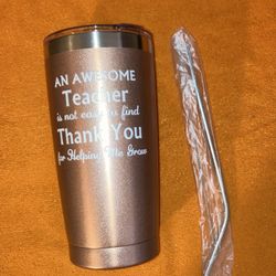 Stainless Steel Teacher Appreciation Gift Cup New