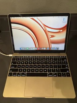 Apple MacBook 12 inch 2016 Gold 8 GB ram 500 GB hardrive with charger