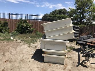 Free plastic bucket 3’ by 3’