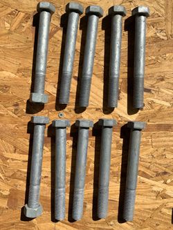 3/4” Galvanized Hex Bolt Length 6” (Quantity 10)