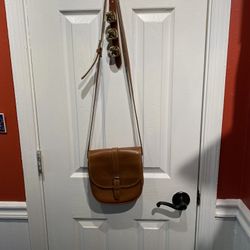 Ladies OTIS All Brown Leather Made in America Shoulder Bag