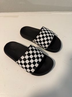 Vans checkered slides