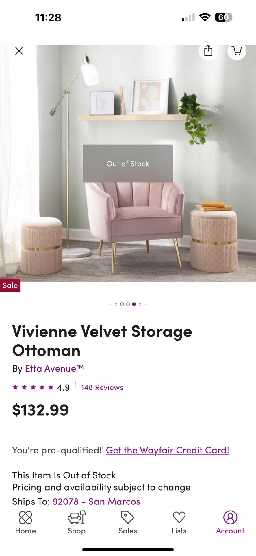 Pink Velvet Storage Ottoman Set- Preowned Excellent Condition