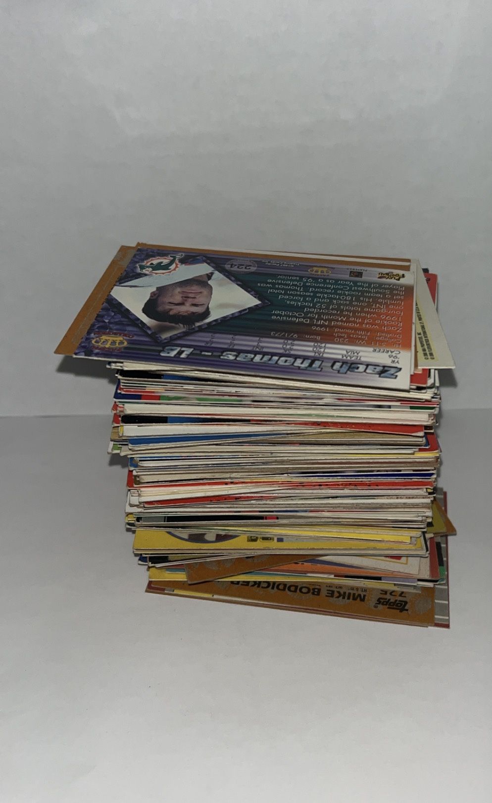 Football/baseball Cards Are Old A Lot If The Cards Are Damaged