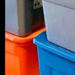 Storage Bins 18 Gallon $6 Each All With Lids