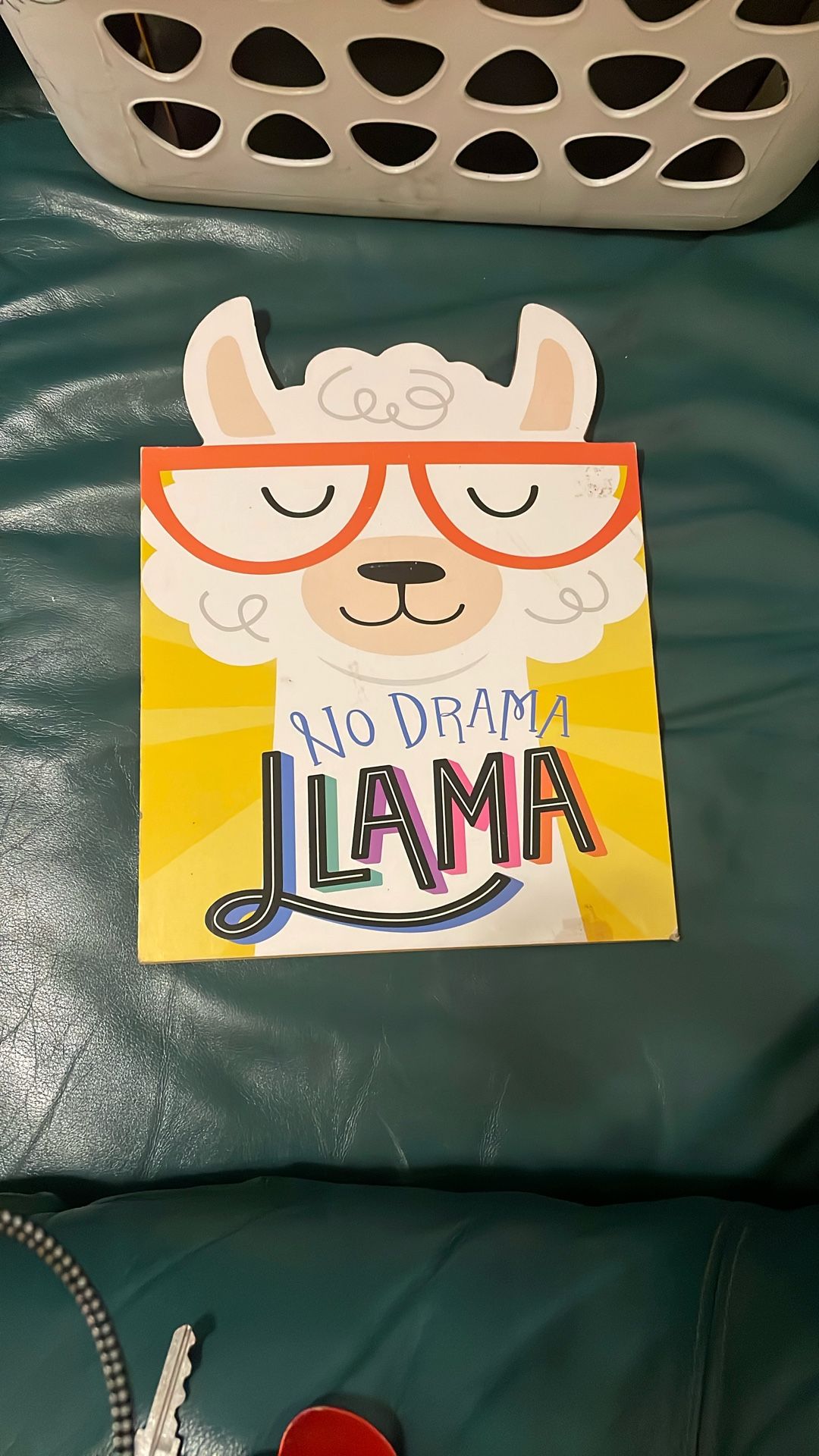 No Drama Llama Wooden Sign. 9.06”x 12”