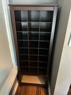 Dark Brown Shoe Cabinet