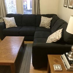 Ashley HomeStores Dark Gray Lucina Sectional Sofa