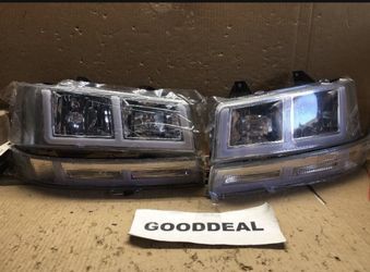 #178 2003-2023 GMC EXPRESS SAVANA SWITCHBACK LED DRL HEADLIGHT SET
