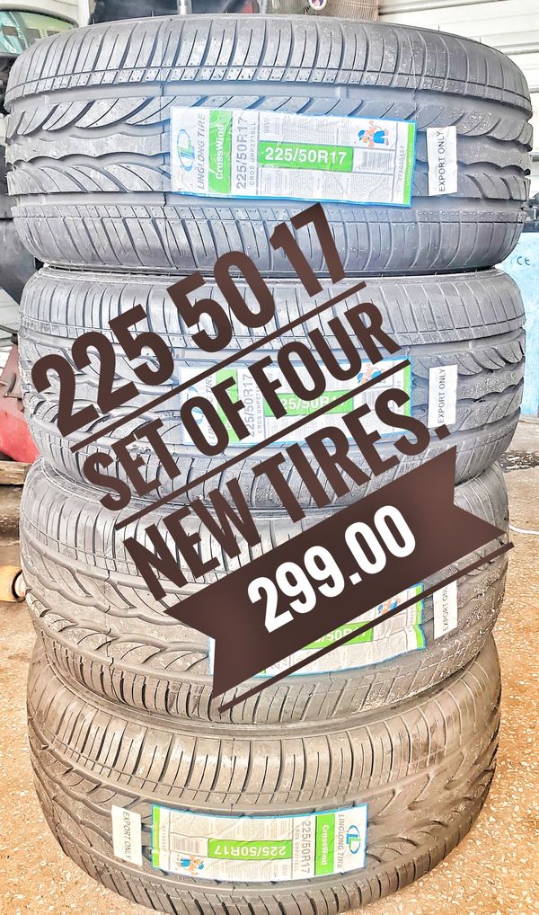 225 50 17 set of 4 new tires 299 for Sale in Jacksonville, FL - OfferUp