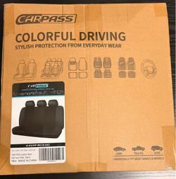 Leather rear seat cover