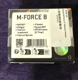 Xpedo M-Force 8 Titanium Pedals NEW SEALED