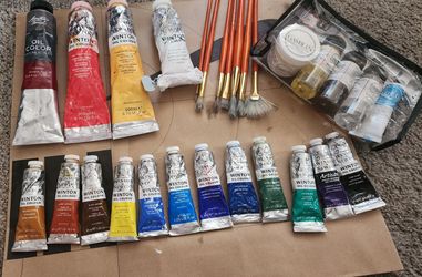 Oil Paints and Brushes